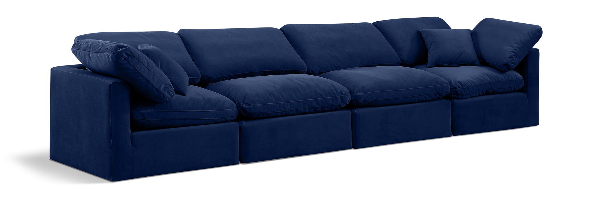 Indulge - Velvet 4 Seat Modular Sofa