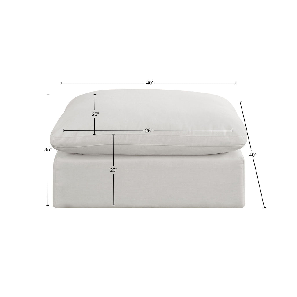 Comfy - Linen Ottoman