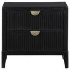 Brookmead - 2-Drawer Nightstand - Black