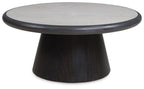 Bracken - Round Cocktail Table - French Black