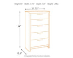 Derekson - Five Drawer Chest - Multi Gray