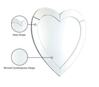 Heart - Mirror - Pearl Silver