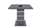Monaco - Rectangular Bar Table And 4 Bar Stools - Dark Gray