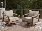 Harmony Headlands - Swivel Lounge With Cushion - Natural / Gray