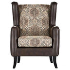 Elmbrook - Upholstered Rolled Arm Sofa Set With Intricate Wood