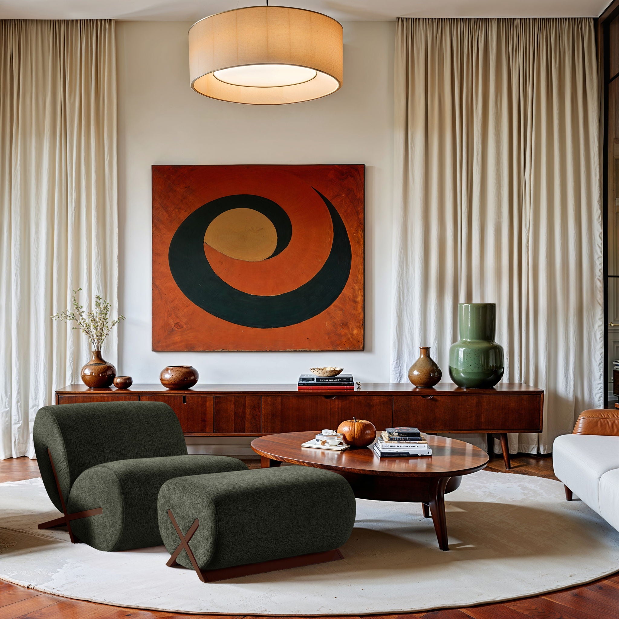 Akira - Fabric Upholstered Ottoman