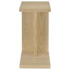 Clower - Engineered Wood C-Shaped Sofa Side Table