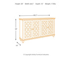 Mirimyn - Accent Cabinet - Vintage Finish - Antique Teal