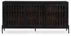 Vallisburg - Accent Cabinet - Black / Natural
