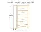 Brinxton - Five Drawer Chest - Charcoal