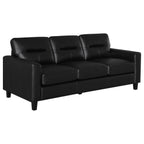 Scotland - Faux Leather Upholstered Sofa Set