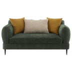 Jade - Chenille Upholstered Modern Track Arm Loveseat