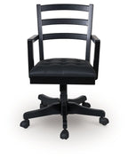 Wildenauer - Home Office Swivel Desk Chair - Brown / Black