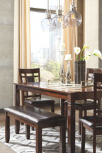 Bennox - Dining Room Table Set (Set of 6) - Brown