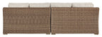 Beachcroft - RAF/LAF Loveseat w/Cush (Set of 2) - Beige