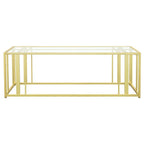 Adri - Rectangular Glass Top Coffee Table