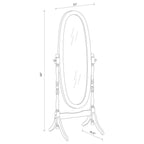 Foyet - Wood Adjustable Length Cheval Mirror