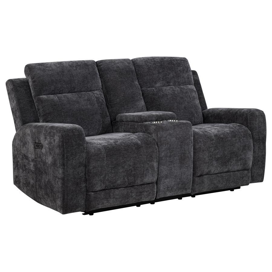 Kennett - Chenille Upholstered Power Reclining Loveseat