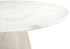 Liona - 42" Marble And Mango Wood Dining Table