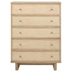 Kailani - 5-Drawer Bedroom Chest Of Drawers - Beige Oak