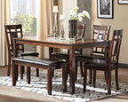 Bennox - Dining Room Table Set (Set of 6) - Brown