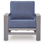 Half Moon Beach - Spring Lounge Chair - Blue / Gray