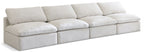 Plush - Modular Armless 4 Seat Sofa