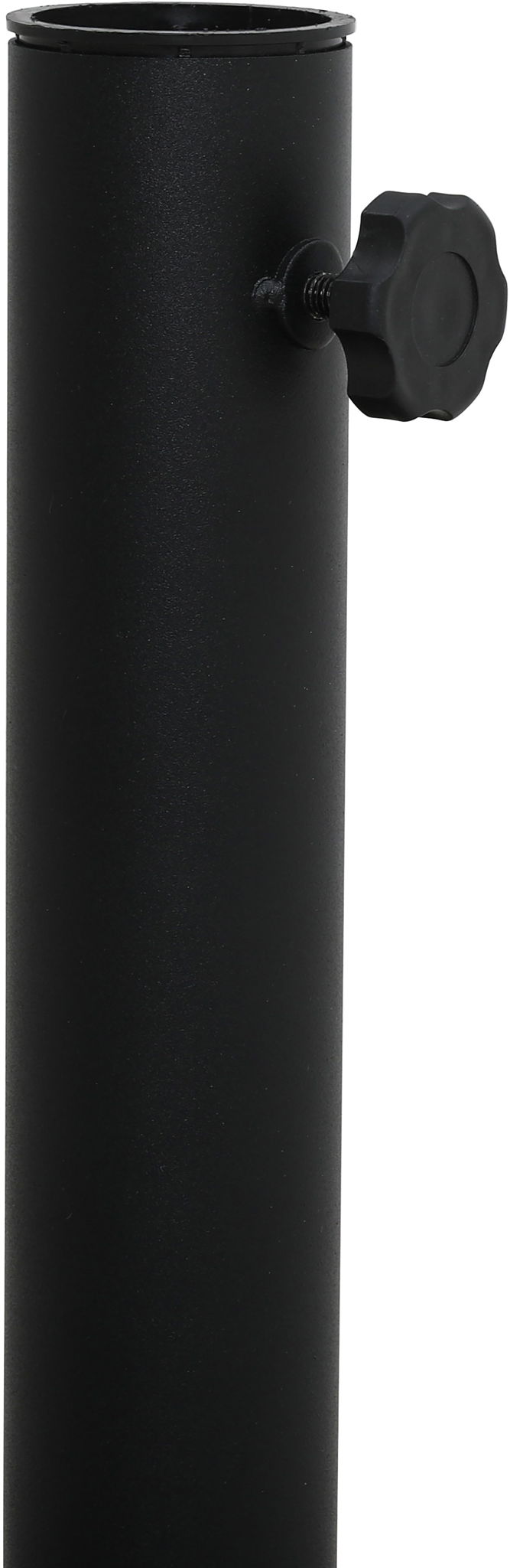 Fiji - Aluminum Patio Umbrella With Square Black And Teak Base