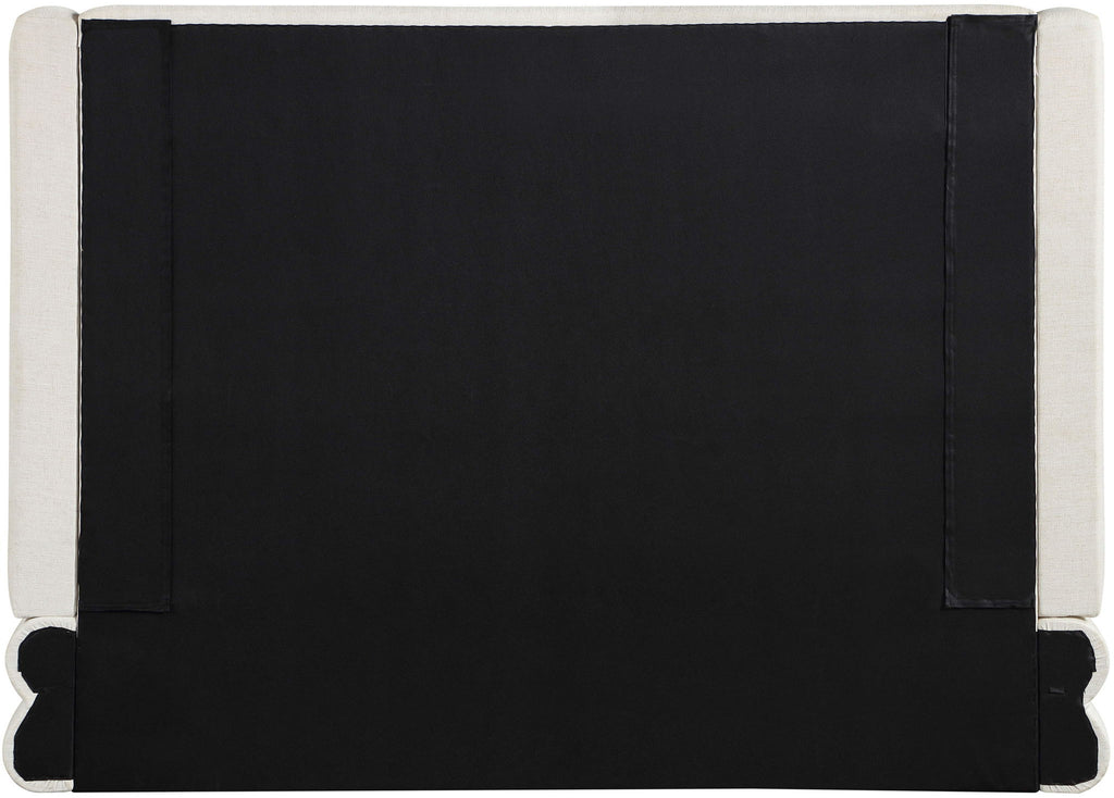 Chandra - Linen Textured Fabric Upholstered Bed