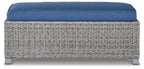 Naples Beach - Bench with Cushion - Light Gray