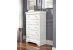 Pompei - 4 Piece King Bedroom Set (Bed With LED, Dresser, Mirror, Nightstand) - White