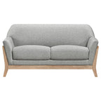 Vaughn - Fabric Upholstered Flared Arm Loveseat - Gray