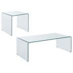 Ripley - Bent Glass Coffee And End Table Set