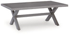 Half Moon Beach - Rectangular Cocktail Table - Gray