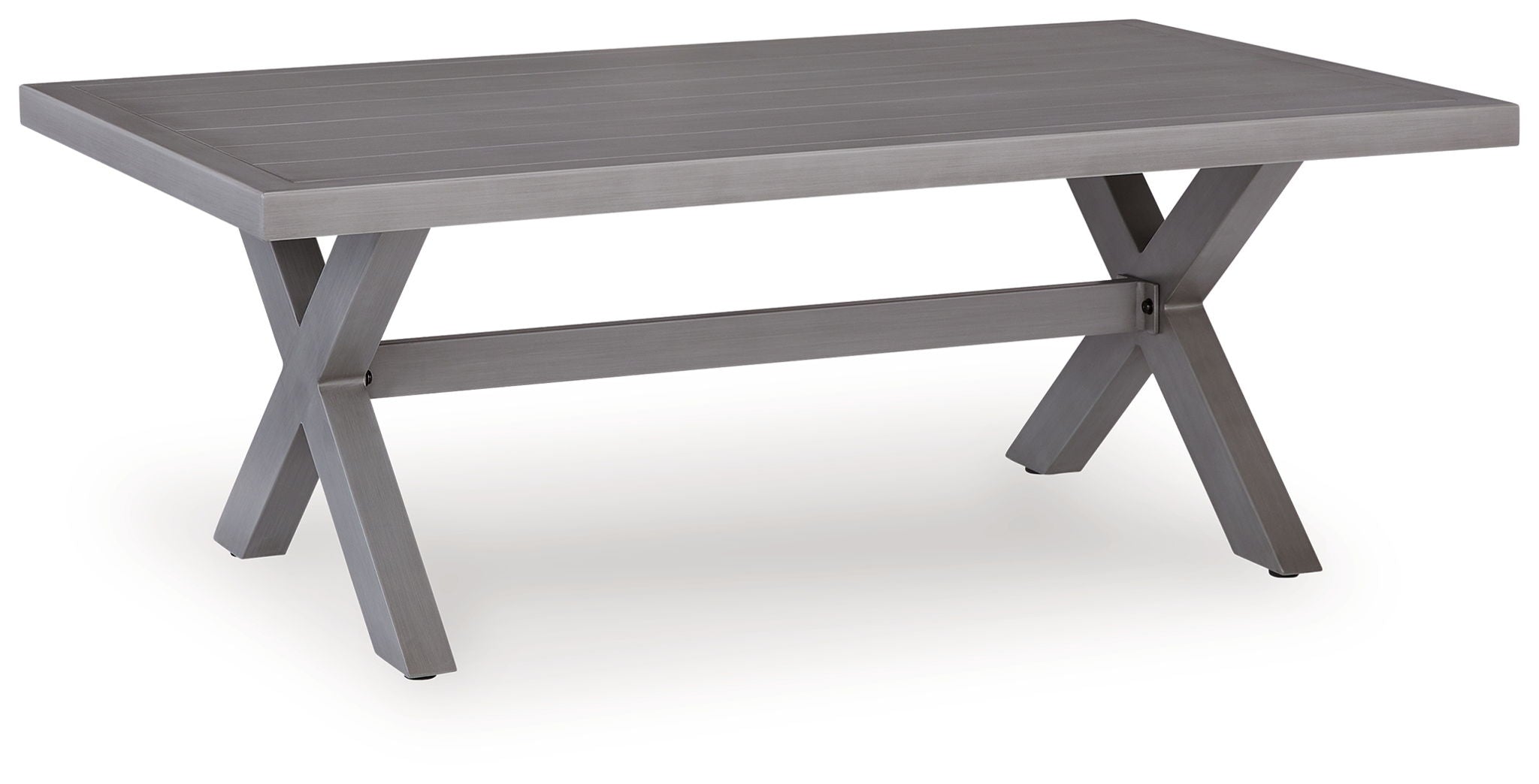Half Moon Beach - Rectangular Cocktail Table - Gray