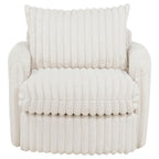 Sarco - Corduroy Upholstered Swivel Accent Arm Chair