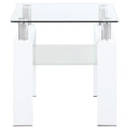 Dyer - 1-Shelf Rectangular Glass Top Table
