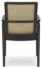 Galliden - Dining Upholstered Arm Chair (Set of 2) - Black
