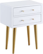 Zane - Side Table - White Lacquer