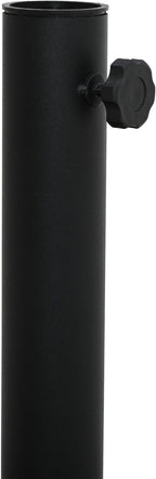 Fiji - Aluminum Patio Umbrella With Square Black And White Base