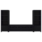 Jupiter - 3 Piece Entertainment Center TV Stand - Black