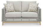 Seton Creek - Loveseat With Cushion - Gray