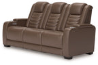 High Impact - Power Reclining Sofa / Adj Headrest - Tobacco