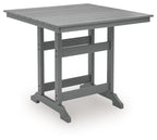 Sanctuary Beach - Square Counter Table With Umbrella Option - Dark Gray