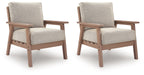 Grover Beach - Lounge Chair With Cushion (Set of 2) - Driftwood
