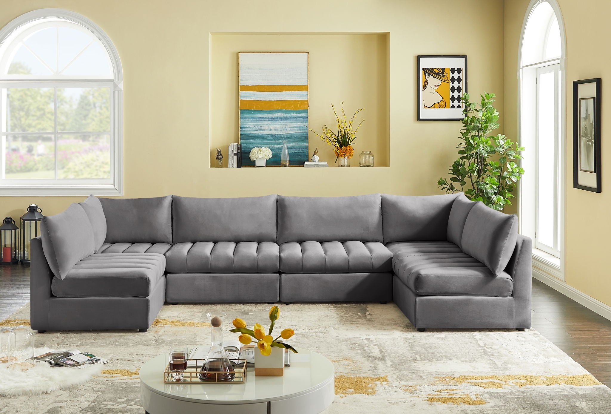 Jacob - Modular U-Shaped Sectional 6 Piece