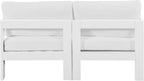 Nizuc - Outdoor Patio 2 Seat Modular Sofa With White Frame