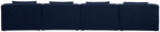 Cube - Linen Modular 4 Seat Armless Sofa