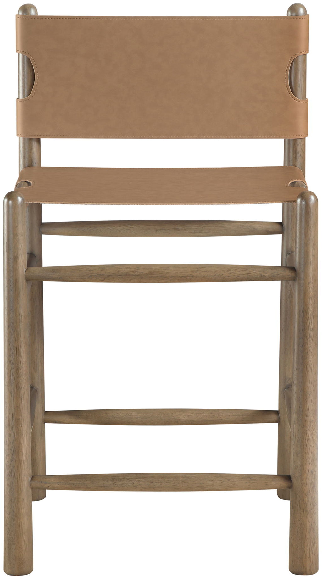 Santos - Upholstered Counter Stool With Stained Brown Base