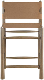 Santos - Upholstered Counter Stool With Stained Brown Base